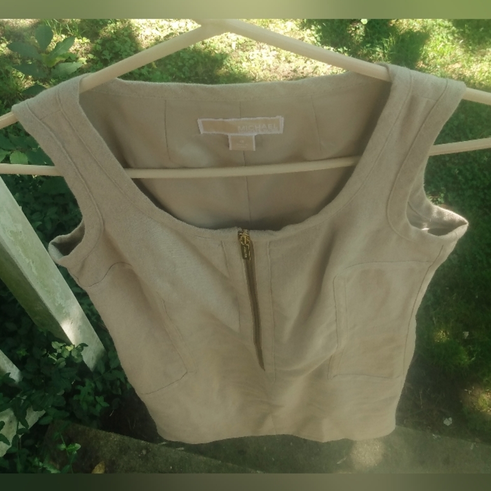 Michael Kors Sleeveless Linen Dress